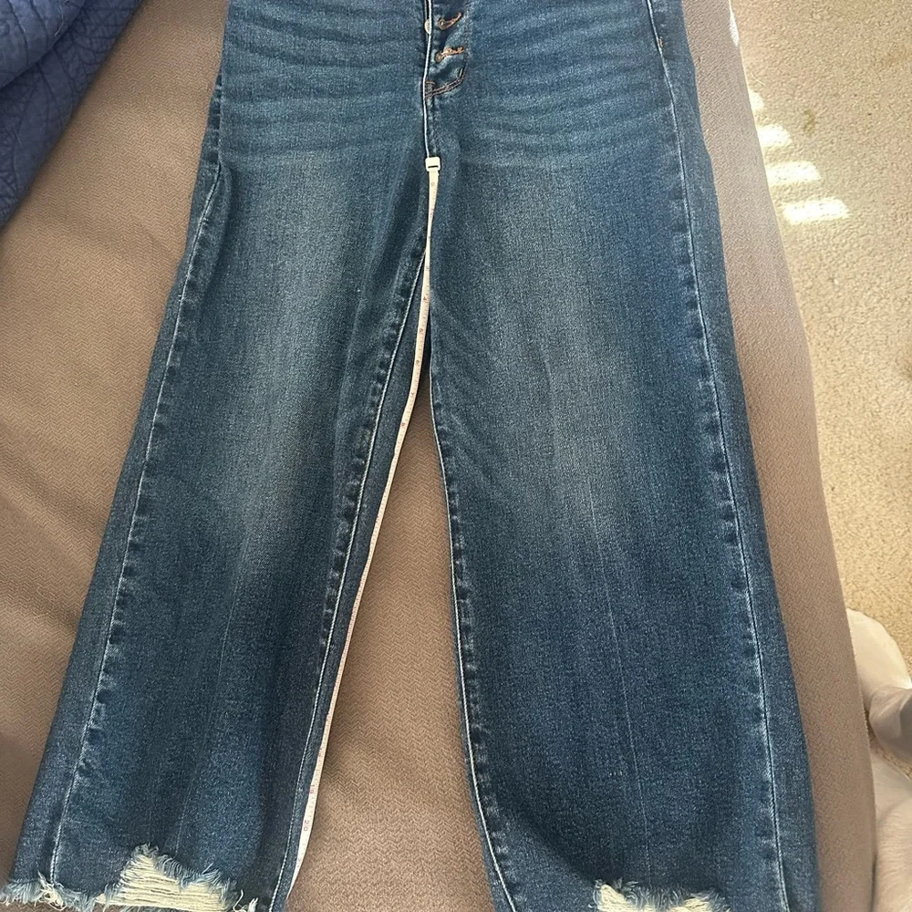 Judy Blue Wide Leg Cropped Jeans - Picture 6 of 11